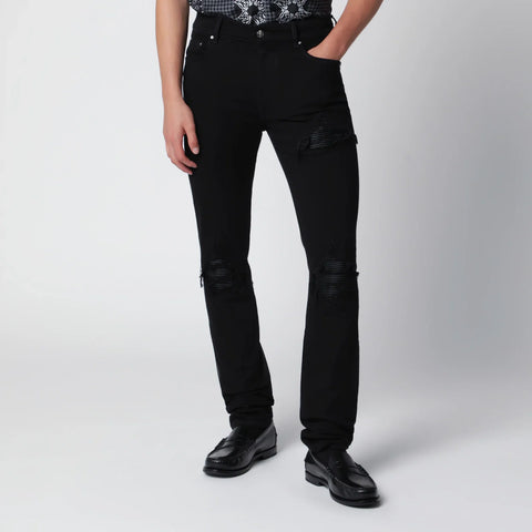 AMIRI Ripped skinny cotton jeans in black