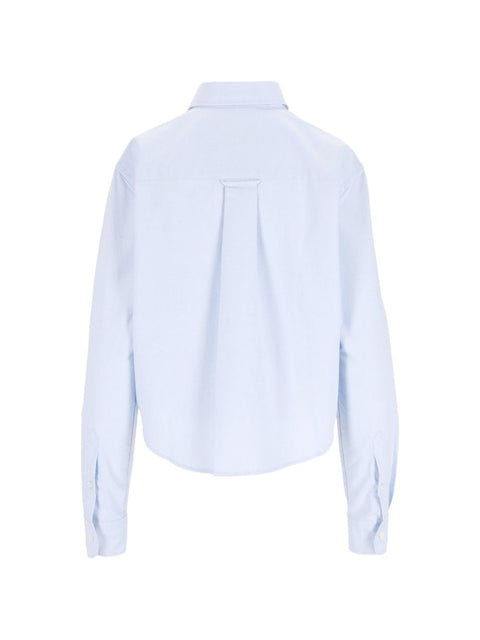 AMI PARIS Shirts LIGHT BLUE