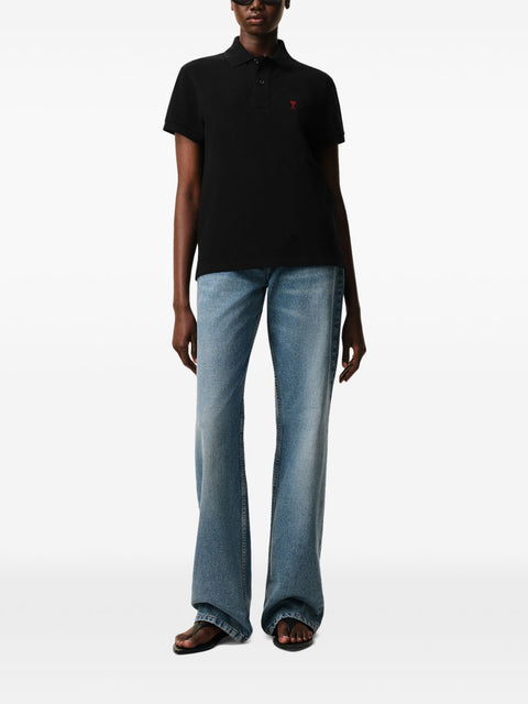 AMI PARIS T-shirts and Polos BLACK