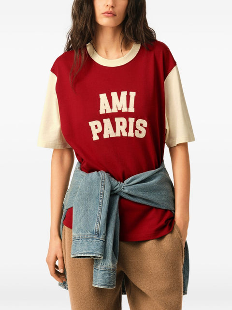 AMI PARIS T-shirts and Polos RED