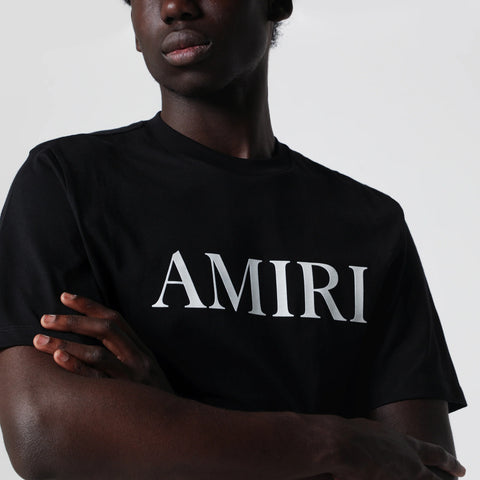 AMIRI Black T-shirt with logo print