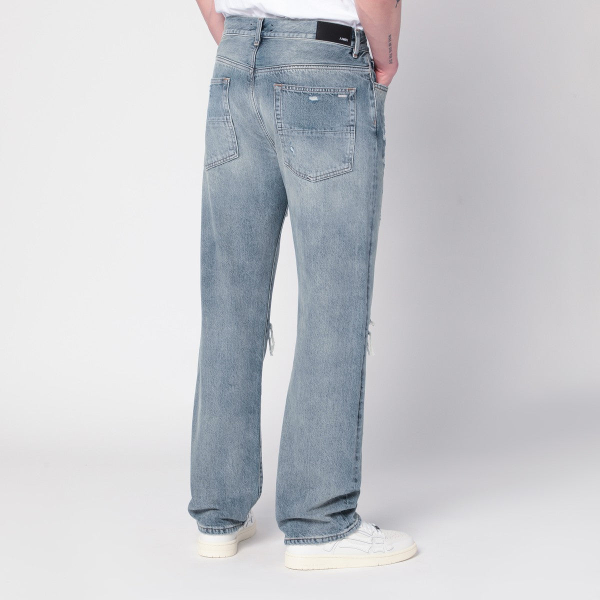 AMIRI Jeans with rips Antique Indigo
