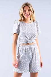 ANIMAL PRINT LOUNGEWEAR SHORTS-New Arrival-Reneecollection-Urbanheer