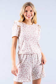 ANIMAL PRINT SWEATSHIRT WITH RUFFLE DETAIL-New Arrival-Reneecollection-Urbanheer