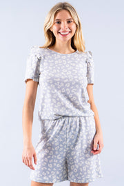 ANIMAL PRINT SWEATSHIRT WITH RUFFLE DETAIL-New Arrival-Reneecollection-Urbanheer