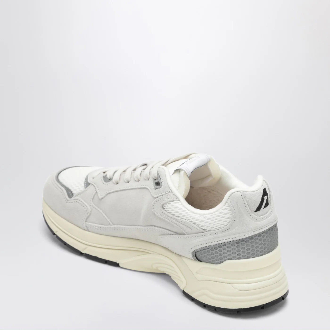 AUTRY Hyperway sneakers in mesh and suede white silver