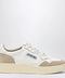 AUTRY Medalist Low Sneakers in white leather and beige suede