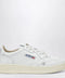 AUTRY Medalist Low Sneakers in white leather with shell detail