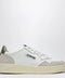 AUTRY Medalist Low sneakers in white/green leather and suede