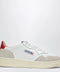 AUTRY Medalist Low sneakers in white/red leather and suede