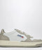 AUTRY Medalist Low sneakers in white/taupe grey leather