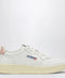 AUTRY White/pink leather Medalist Sneakers