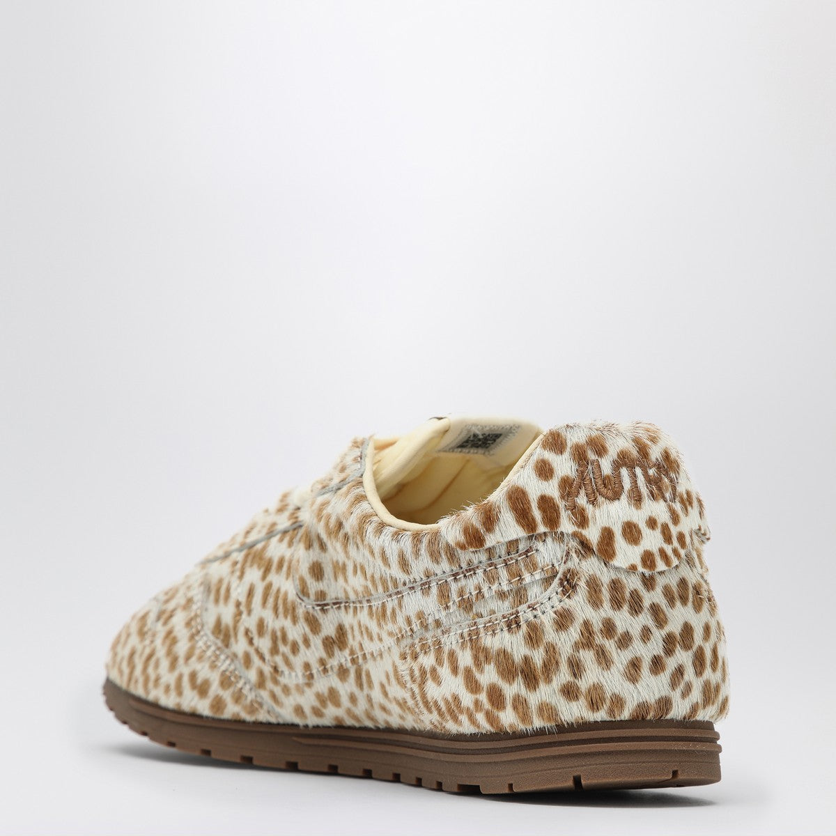 AUTRY Windspin sneakers in animalier pony skin