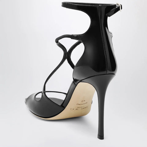 Jimmy Choo Azia sandals in black patent leather