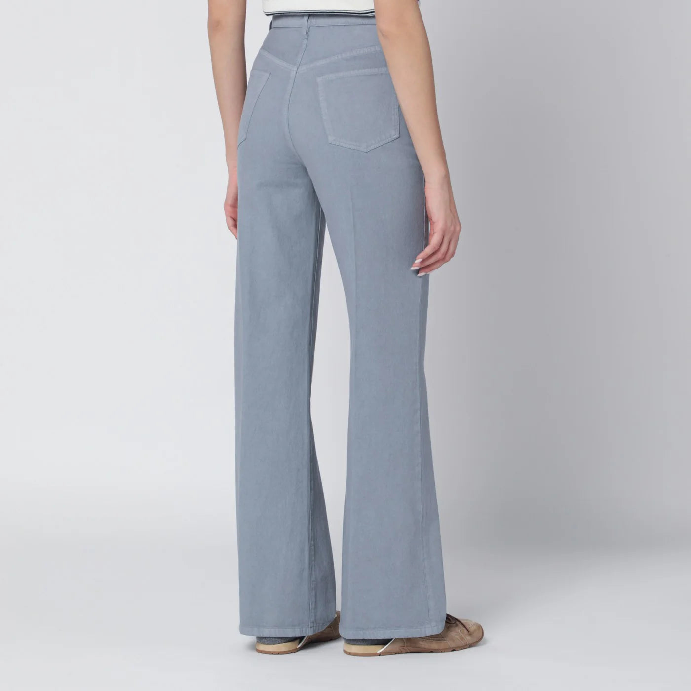 A.P.C. Blue-grey cotton trousers