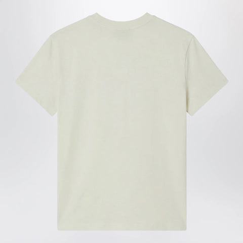 A.P.C. Light yellow crew-neck T-shirt with logo