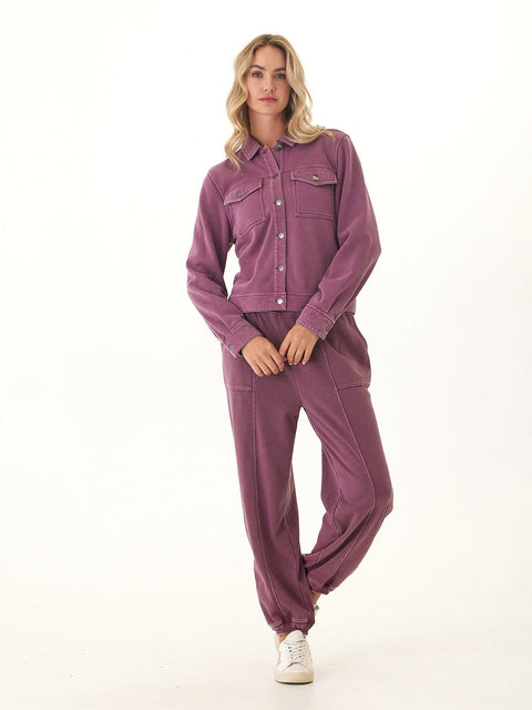 Abbey Mineral Wash CVC Fleece Jacket