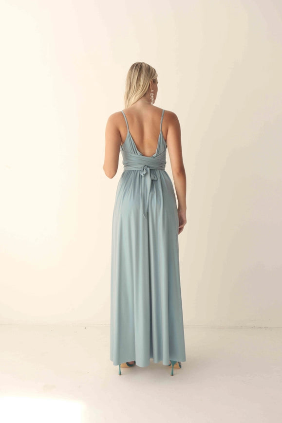 Abito In Maglia Jersey Laminata Con Spacco-Dress-Valentina Rio-38-Urbanheer