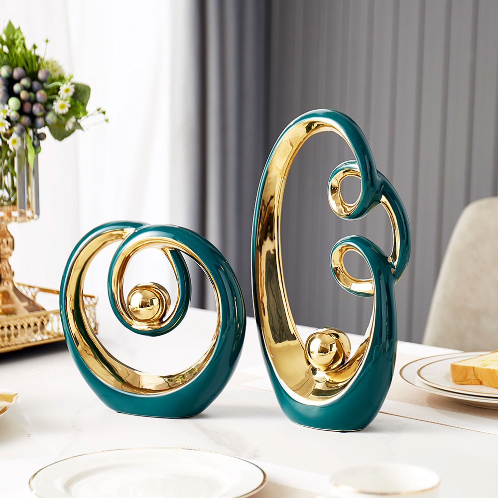 Abstract Sculpture Ceramic Statue Home Décor Figurines-Figurines & Miniatures-Ai BlakHom-A-Urbanheer