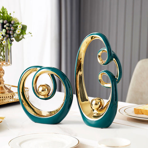 Abstract Sculpture Ceramic Statue Home Décor Figurines-Figurines & Miniatures-Ai BlakHom-A-Urbanheer