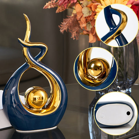 Abstract Sculpture Ceramic Statue Home Décor Figurines-Figurines & Miniatures-Ai BlakHom-A-Urbanheer