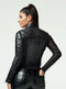 Acceleration Asym Moto Mesh Leather Jacket-Jacket-Blanc Noir-XS-Black-Urbanheer