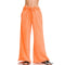 Acid Wash Fleece Palazzo Sweatpants with Pockets-Pants-Apolline-S-LT ORANGE-Urbanheer