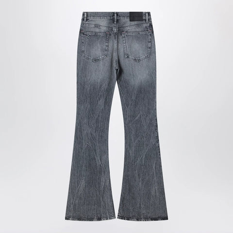 Acne Studios Black faded flared jeans