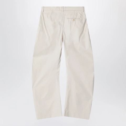 Acne Studios Casual twill trousers light beige