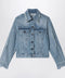 Acne Studios Distressed denim jacket Light blue