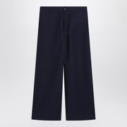 Acne Studios Navy blue satin trousers