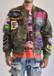 Act Today Multi Patches MA-1 Jacket-Jacket-First Row-S-Wood Camo-Urbanheer