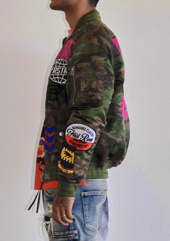 Act Today Multi Patches MA-1 Jacket-Jacket-First Row-S-Wood Camo-Urbanheer