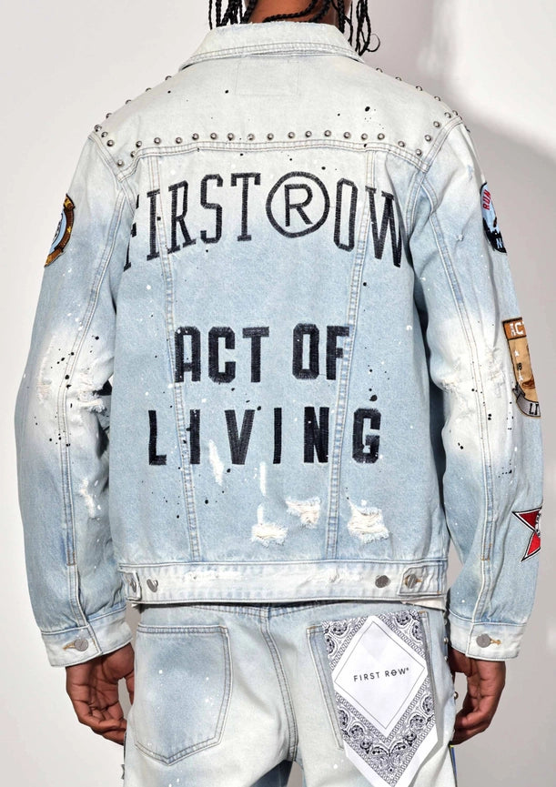 Act of Living Rodeo Washed Denim Jacket-Jacket-First Row-S-LT Stone Tint-Urbanheer