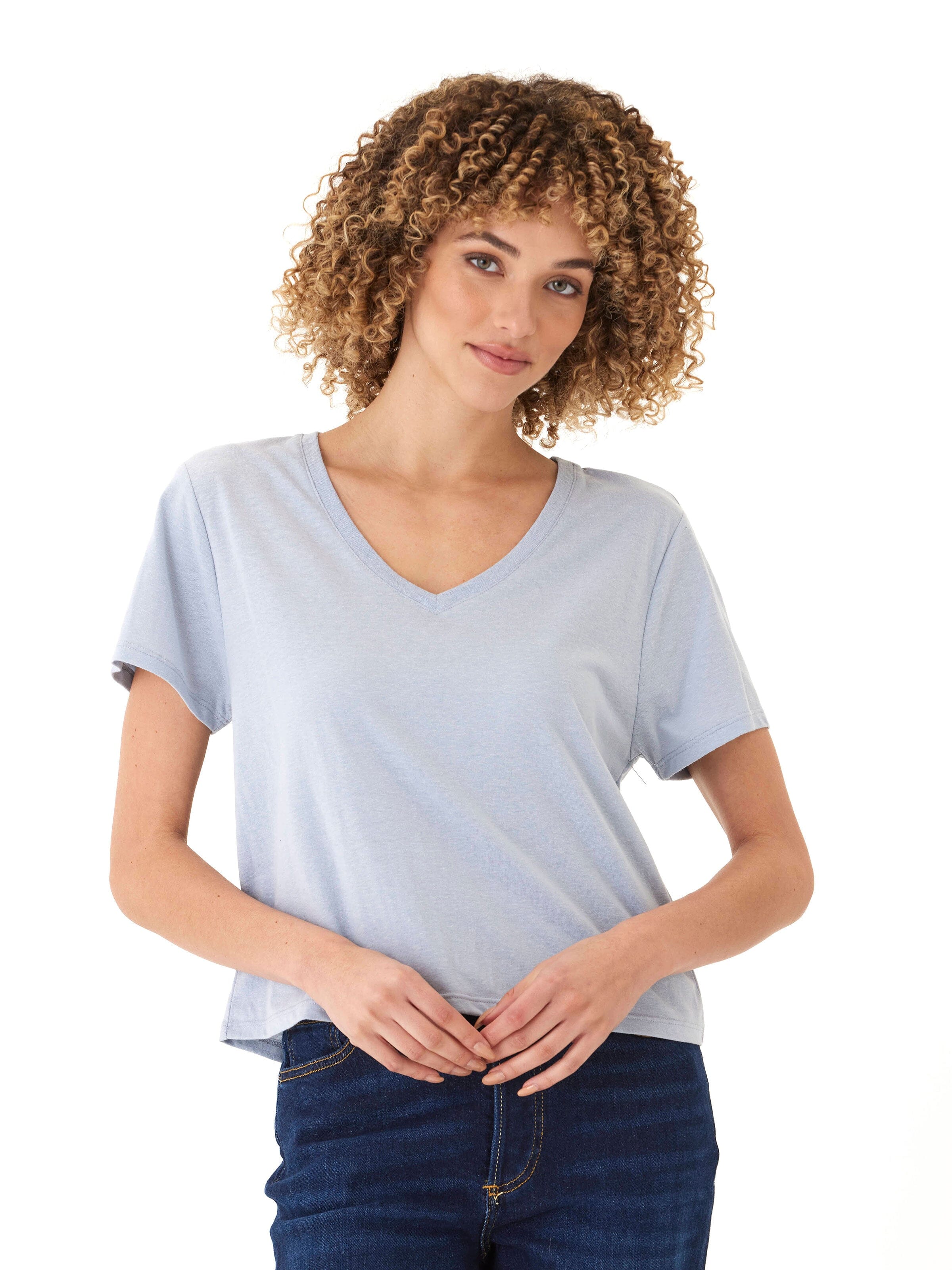 Ada Triblend V-Neck Tee