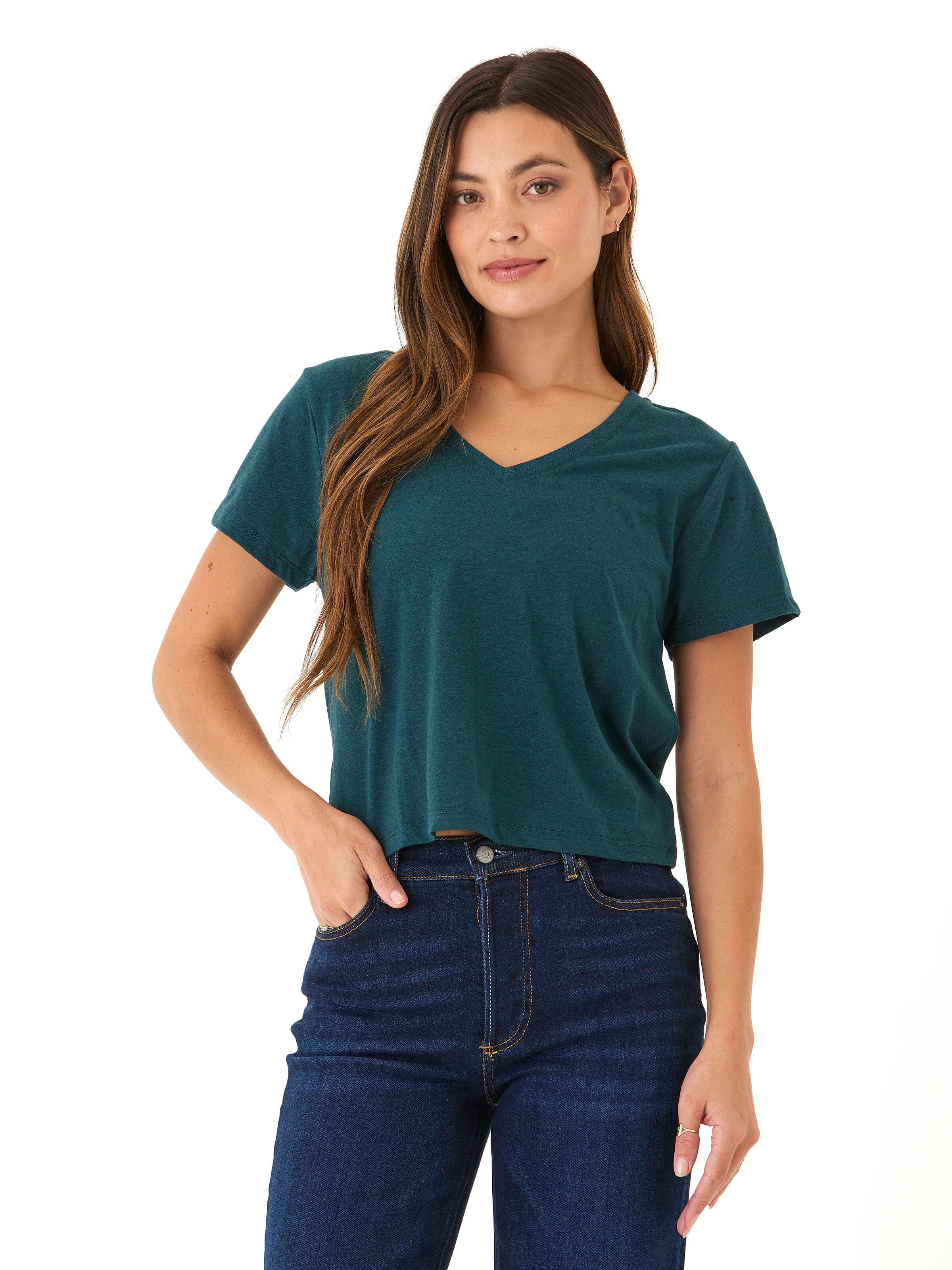 Ada Triblend V-Neck Tee