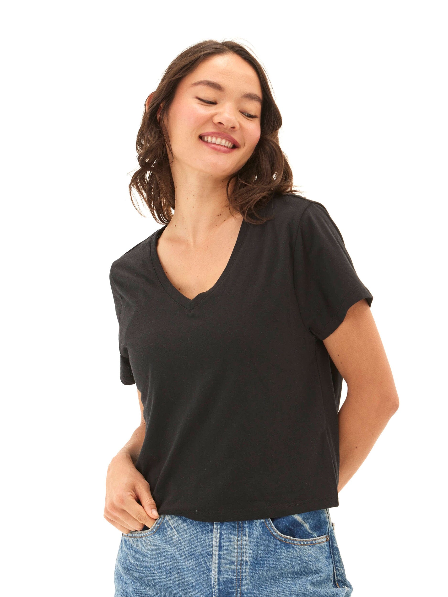 Ada Triblend V-Neck Tee