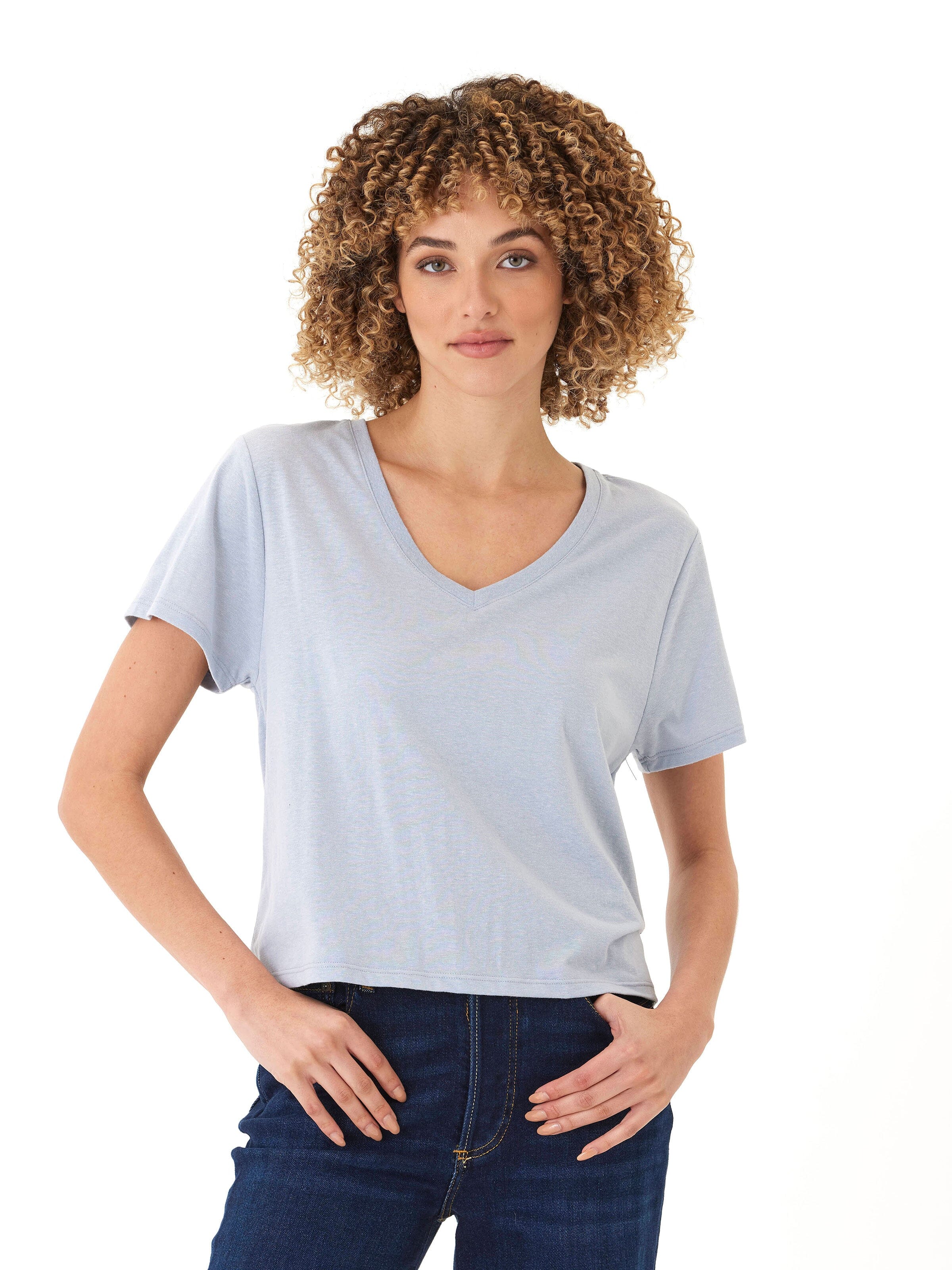 Ada Triblend V-Neck Tee