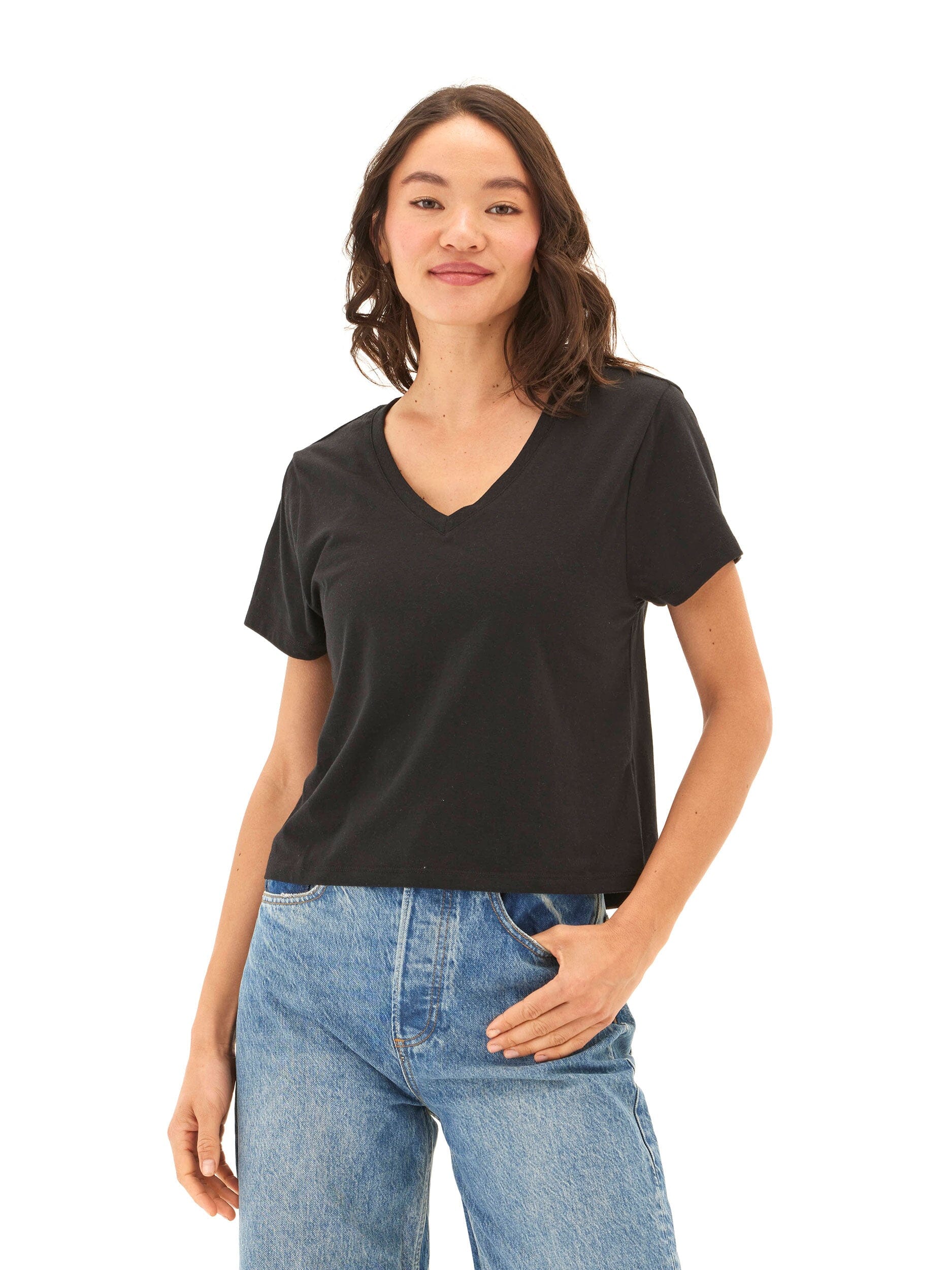 Ada Triblend V-Neck Tee