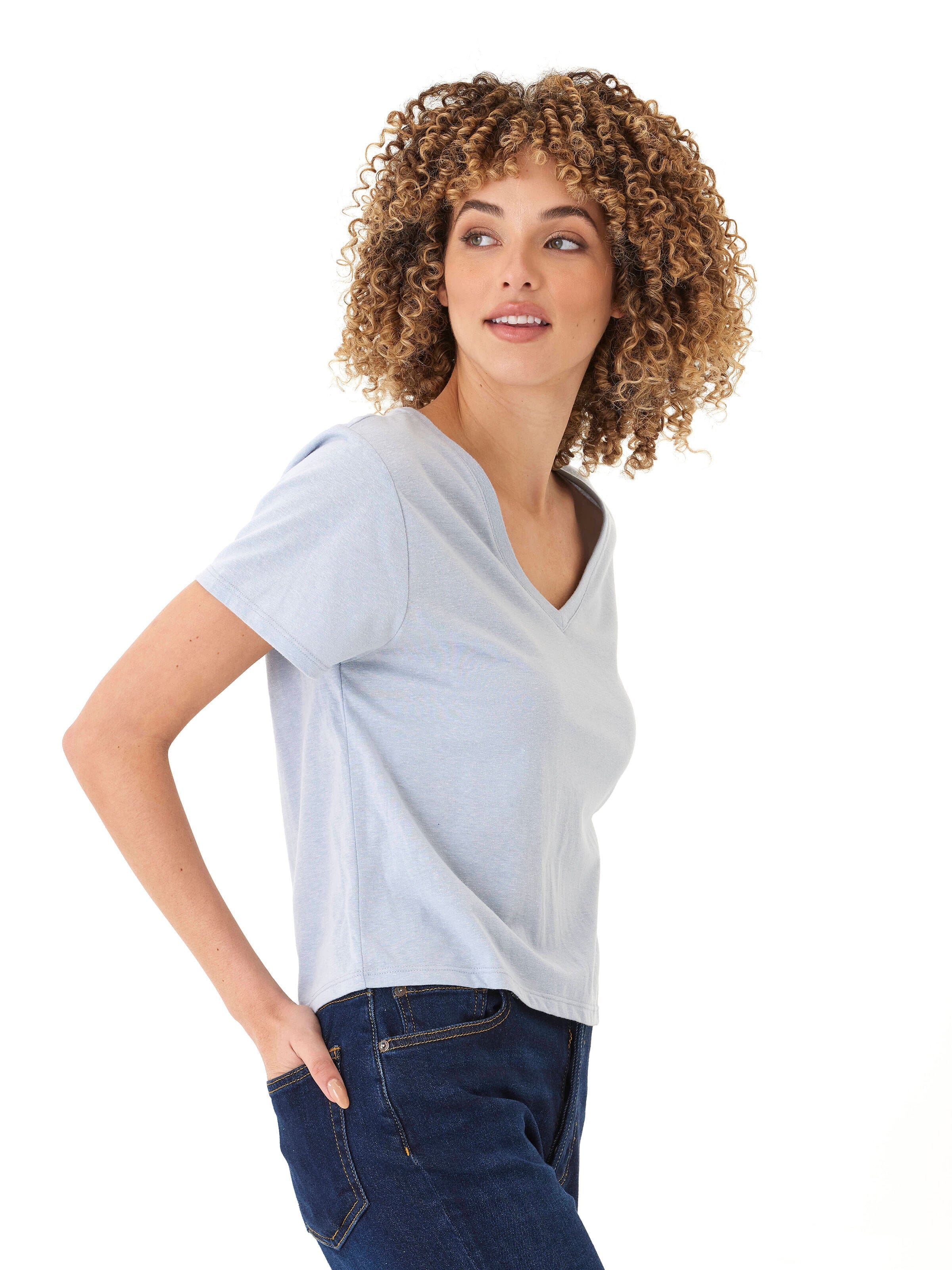 Ada Triblend V-Neck Tee