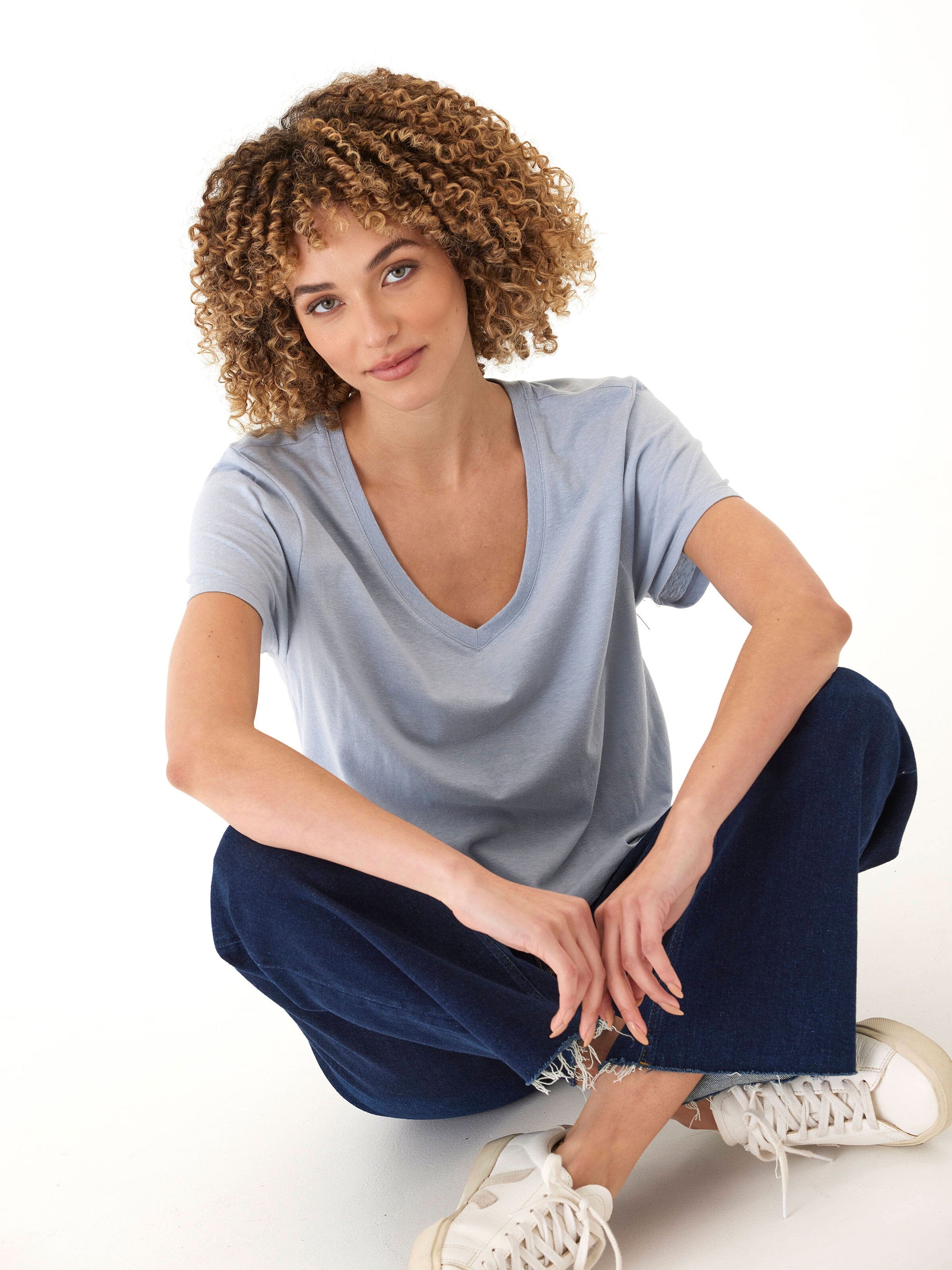 Ada Triblend V-Neck Tee