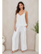 Adjustable Strap Linen Tank Top White-Tank Top-MILIO MILANO-XS-White-Urbanheer
