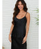 Adjustable Strap Silky Tank Top Black-Tank Top-MILIO MILANO-XS-Black-Urbanheer