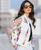 Adore - 2406W - White Denim Jacket with Floral Embroidery: M-Jacket-Adore-S-Urbanheer
