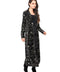 Celestial Embroidered Velvet Duster – Black