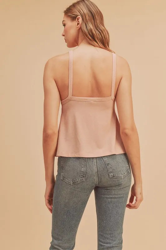 Aemi + Co Lightweight Ribbed Tank-Street 360-Apricot-L-Urbanheer