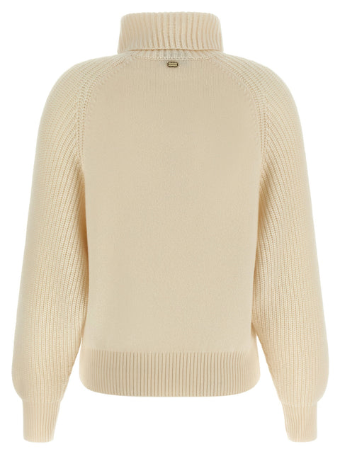 Agnona High Neck Sweater With Zip