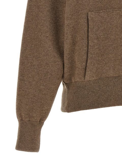 Agnona Zipped Hooded Sweater