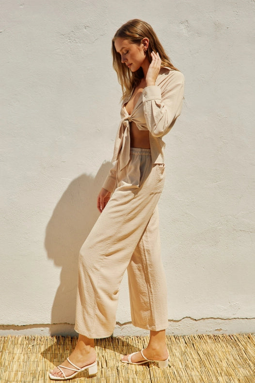 Air Flow Relaxed Pull On Pants SAND-Pants-Dress Forum-S-SAND-Urbanheer