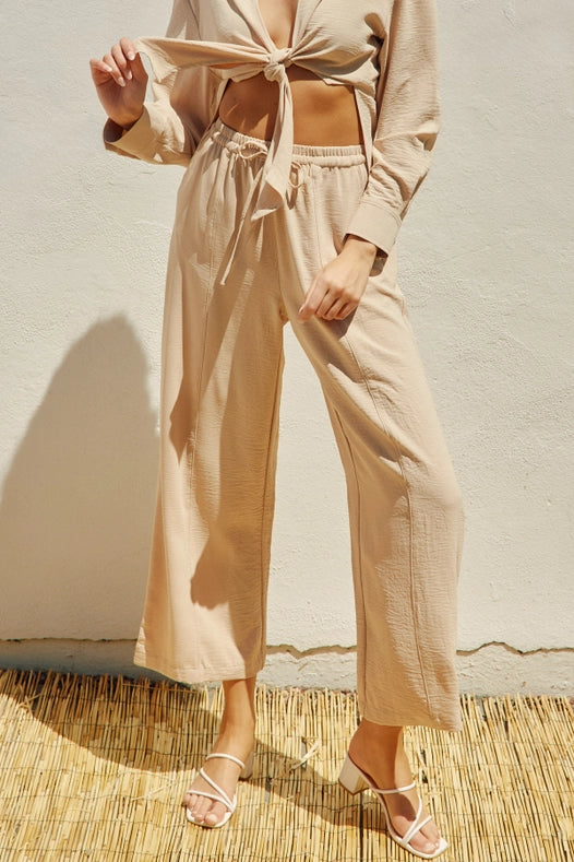 Air Flow Relaxed Pull On Pants SAND-Pants-Dress Forum-S-SAND-Urbanheer